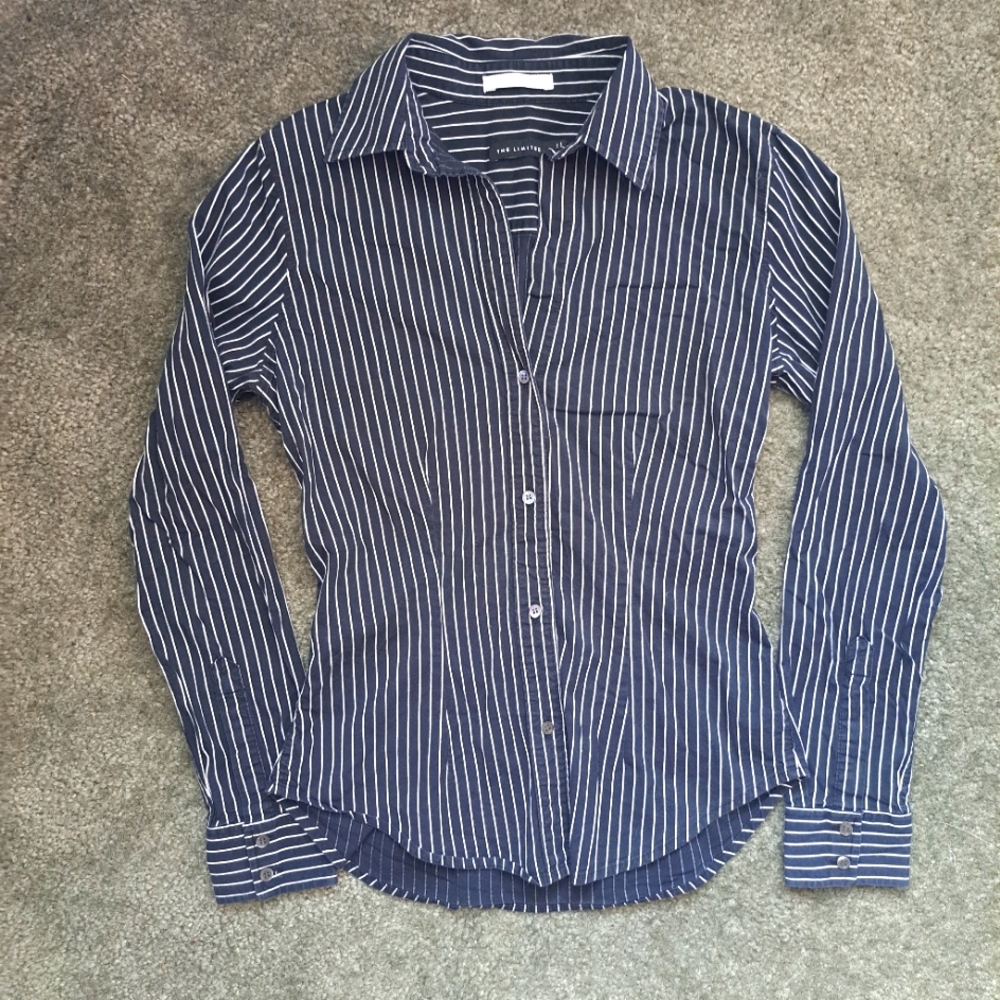 The Limited Button Long Sleeve Business Women's Blouse S